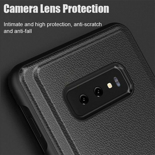 Note 12i Leather Wallet Flip Case  Black