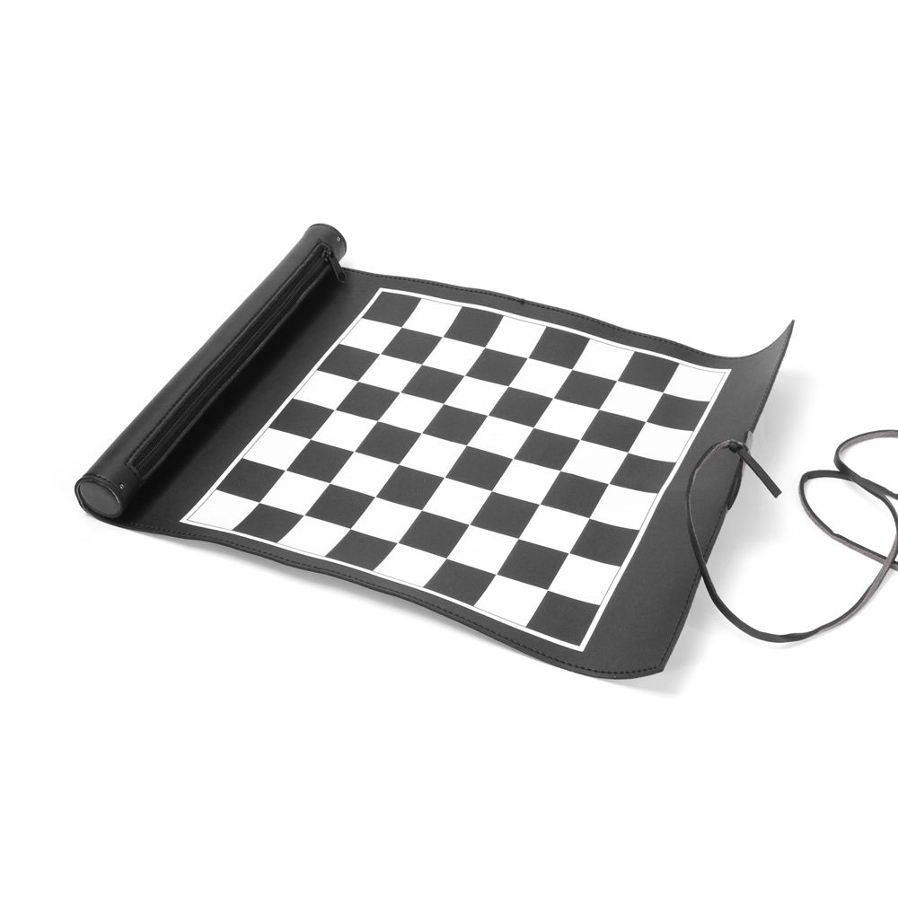 2-In-1 Chess Checkers Roll Up Chess Game Adults Kids Chess