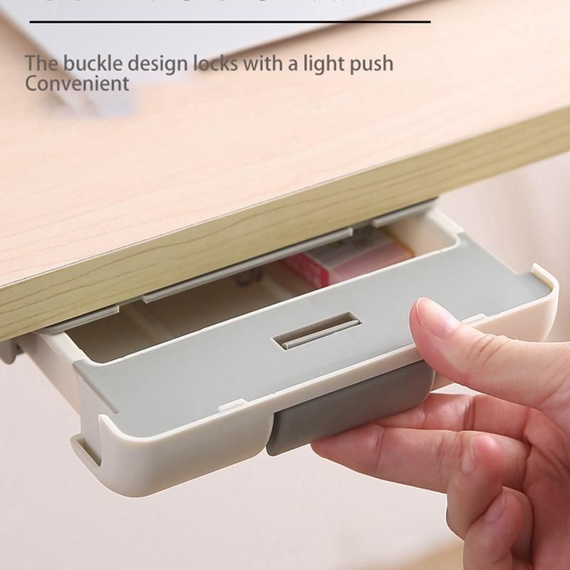 Under Table Self-Adhesive Under-Drawer Sundries Storage