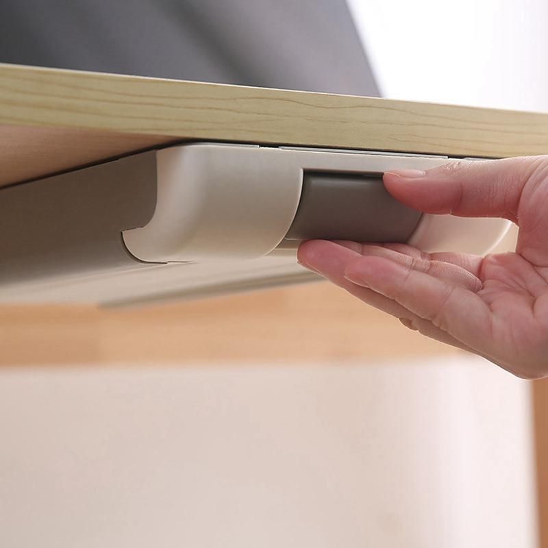 Under Table Self-Adhesive Under-Drawer Sundries Storage