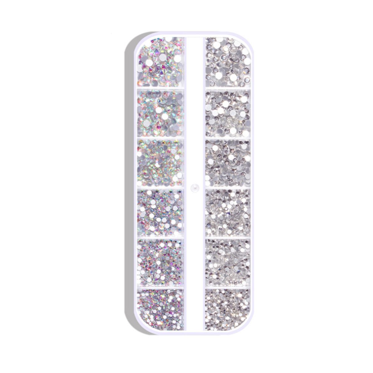 1800 Pcs Nail Arts Rhinestone Kit Crystal AB Decoration