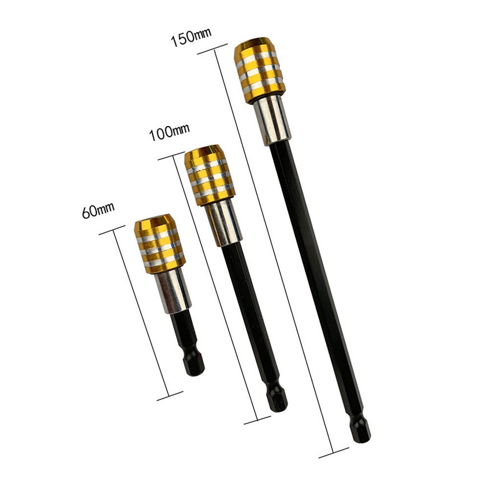 3 Pcs Drill Bit Extension Set Quick Release Bit Holder 1/4