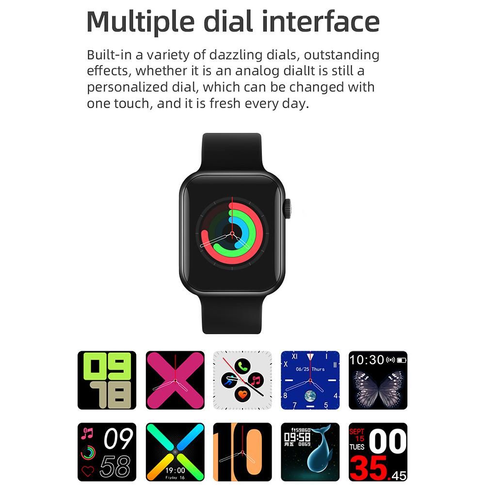 X8 Smart Watch Smartwatch Custom Watch Face BT Call Message Reminder Music Player Heart Rate Sleep Health Monitoring Sports Bracelet