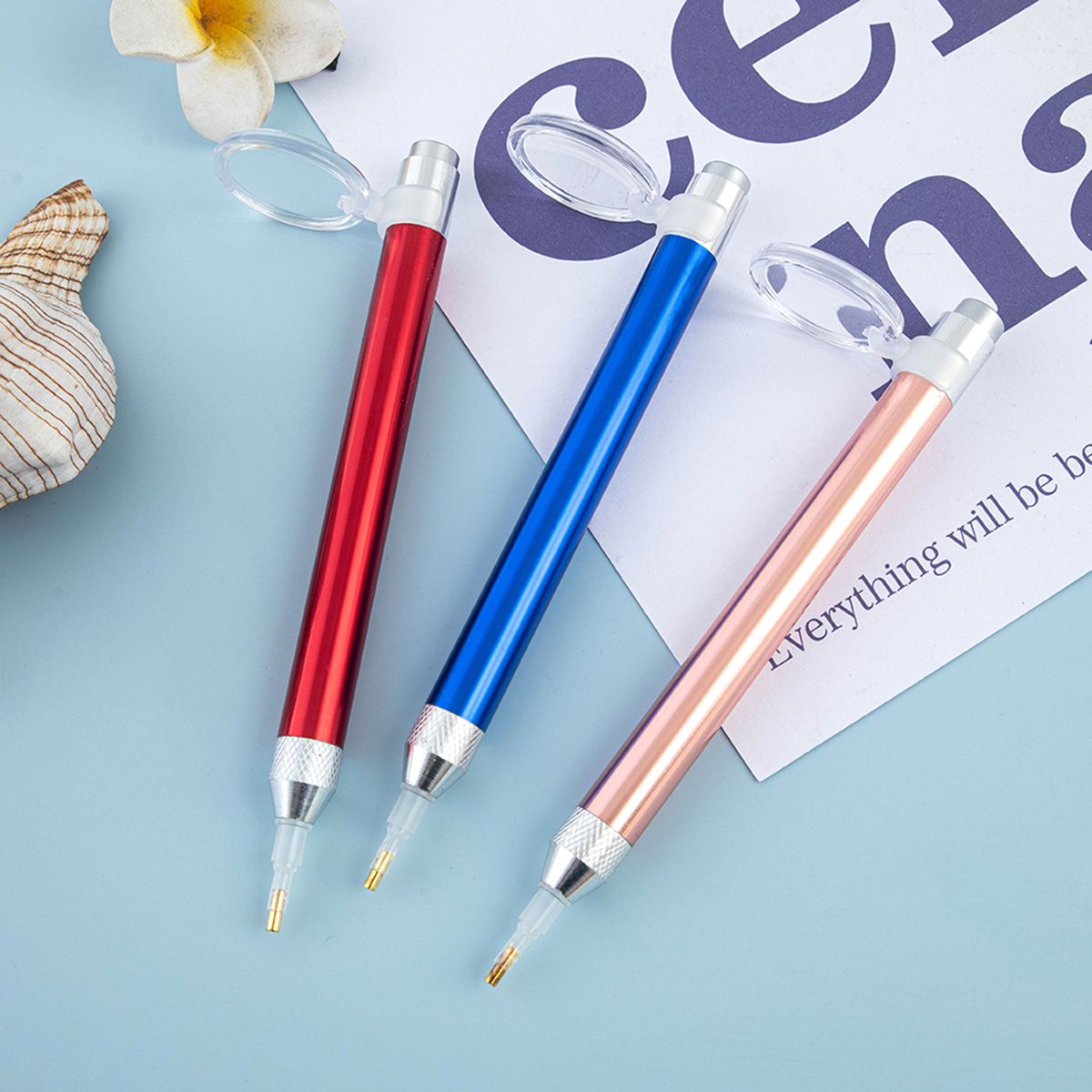 Lighting Drill Pen With Magnifier 4Pcs Drill Heads For