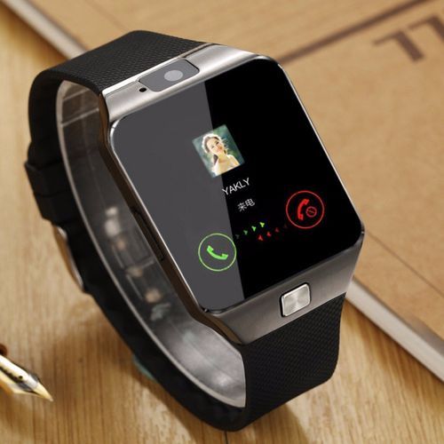 Digital Touch Screen Smart Watch DZ09 Q18 Bracelet Camera Bluetooth WristWatch SIM Card Smartwatch Ios Android Phones Support(#black)