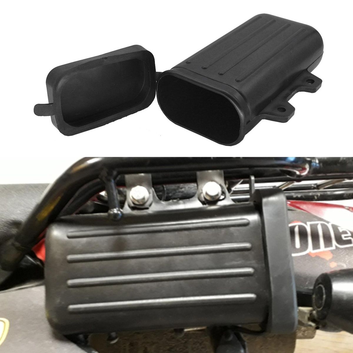 Motorcycle Tool Box Repair Storage Box Holder Container Replacement for for Suzuki DR125 DR200 DR250 SP125 SP200 Yamaha TW200 TW225