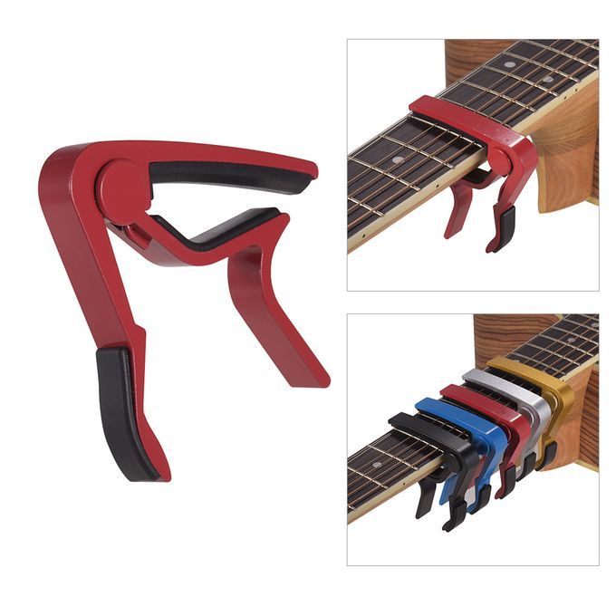 Aluminum Alloy Quick Change Guitar Capo Clamp Single-handed