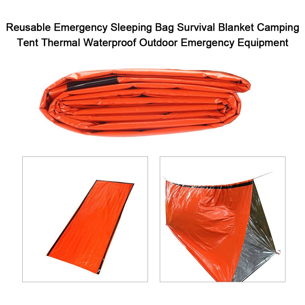 4PCS Reusable Emergency Sleeping Bag Survival Blanket