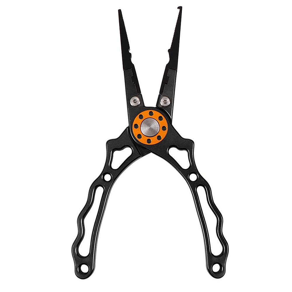 Aluminium Fishing Pliers Hook Remover Pliers Fish Holder Split Ring Tool Clip Clamp Line Cutters With Lanyard And Storage Bag