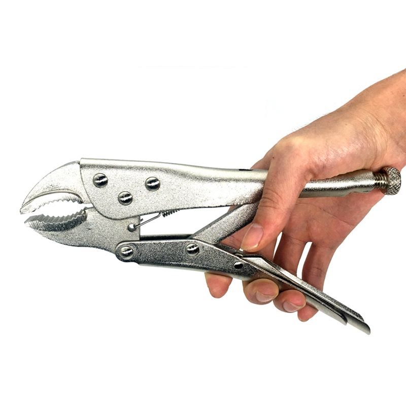 Locking Pliers 220mm/10" Straight Jaw Gourd Mouth Lock Mole Plier High Carbon Steel Wear Resistant Vise Grip Clamping Hand Tools