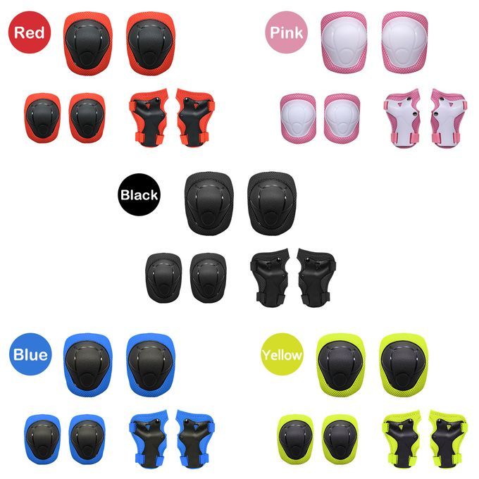 Kids Knee Pads Set 6 In 1 Protective Gear Kit Knee Elbow
