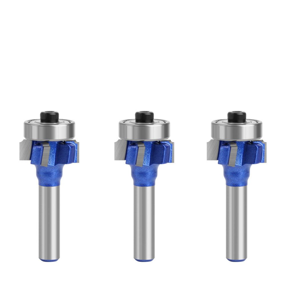 LAVIE 8mm Shank High Quality 4 Flutes Router Bit Set