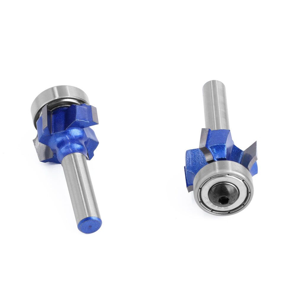 LAVIE 8mm Shank High Quality 4 Flutes Router Bit Set