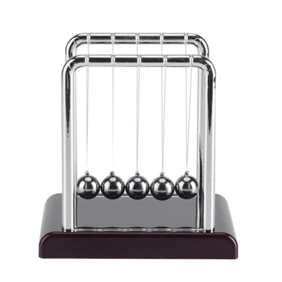 Min Newton  Radle Balan E Ball Bla K Wooden Base De Orative Mirror Ball-bla K