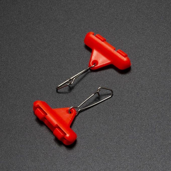 10PCS Subline Line Connector Sinkers Slider Double Locking Orange