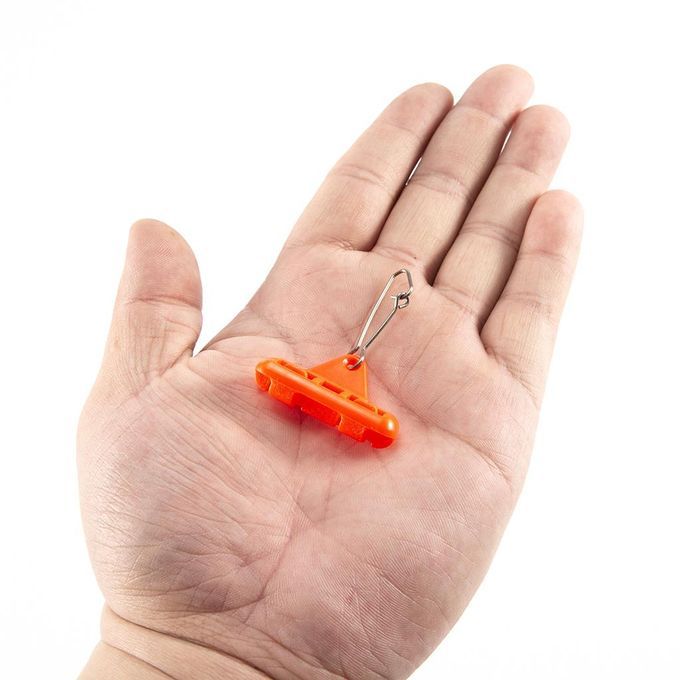 10PCS Subline Line Connector Sinkers Slider Double Locking Orange