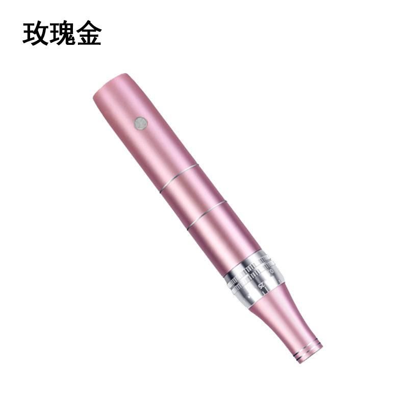 Electric Microneedle Instrument Pox Pits Acne Marks Microcrystalline Pen Mts Nano Shuttle Water Light Inductive Therapeutical Instrument Household
