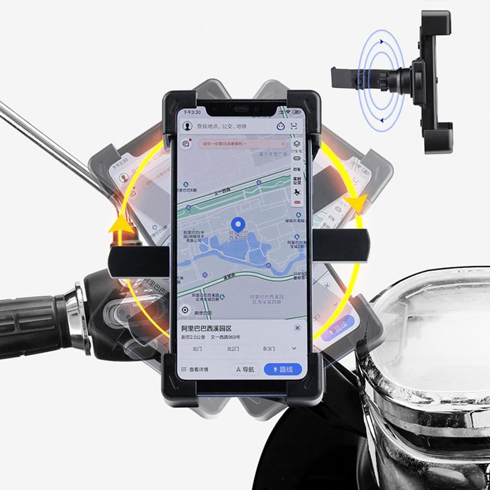 Bicycle Phone Holder 360° Rotation Phone Mount Adjustable Mobile Phone Support