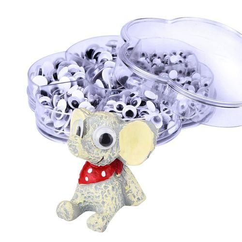 700 Pieces Round Wiggle Googly Eyes With Self