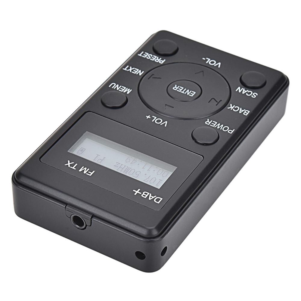 Portable FM Radio DAB DAB+ FM Receiver with Earphones Mini DAB-FM Transmitter Rechargeable Digital Radio for Daily & Travel