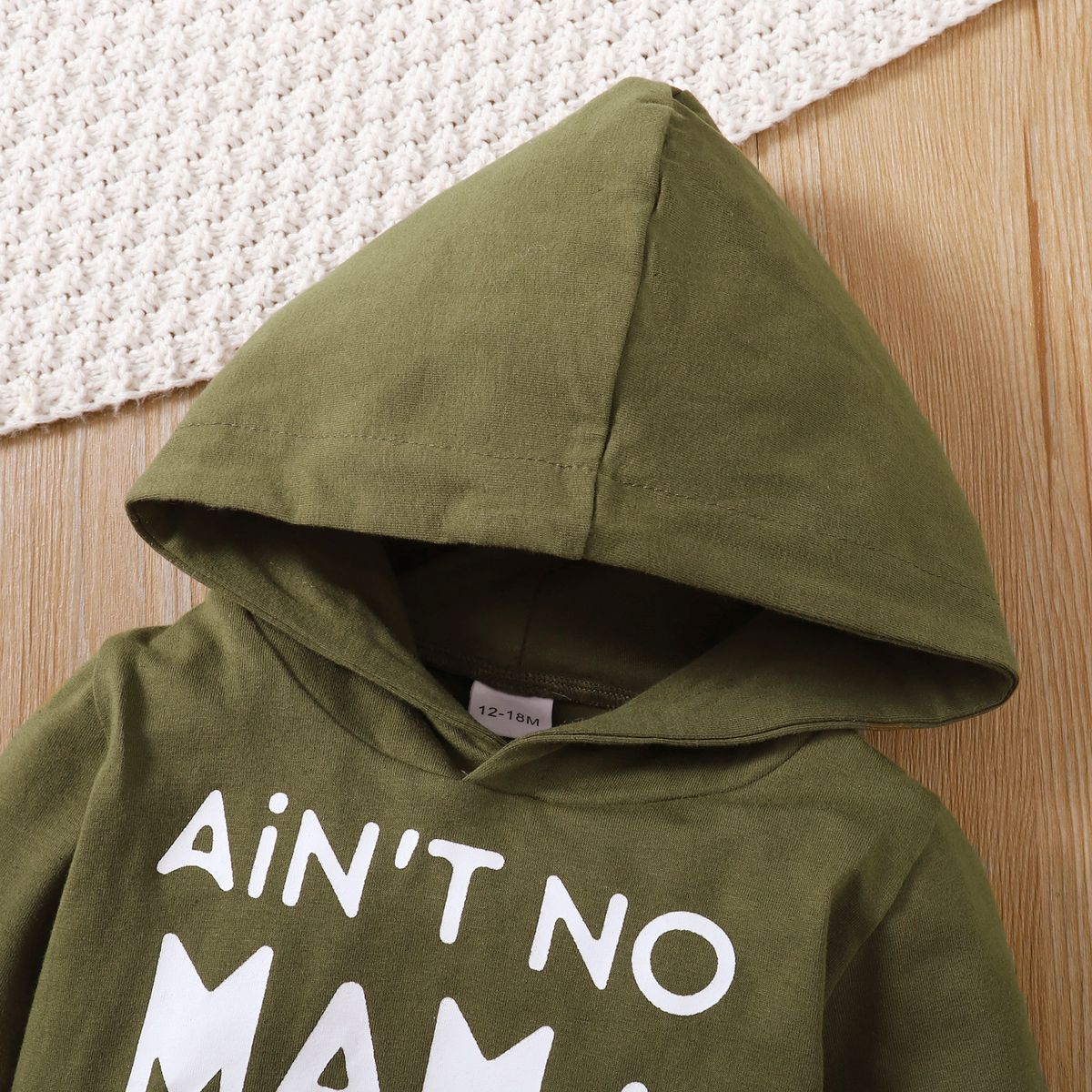 Little Boy Outfit Hooded Top + Jean Pant 2Pcs Set Winter Baby Boy Sport Style Clothing