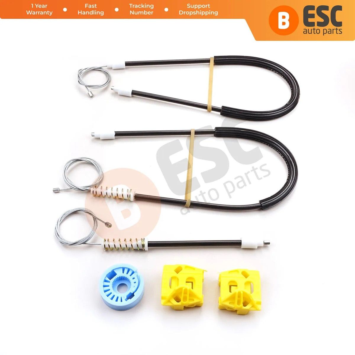 ESC Auto Parts EWR819 Electrical Power Window Regulator Repair Kit Front Left or Right Door for Seat Ibiza MK3 5-Door 2003-2008