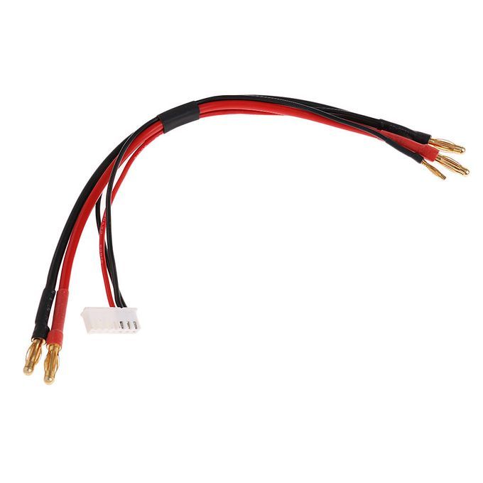 RC Battery Charge 4mm Banana To Banana Male Plug 14AWG 24cm Cable