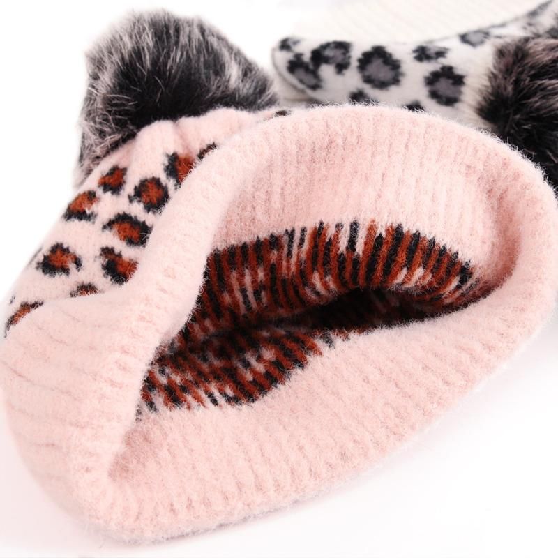 2022New Unisex Beanies Hat Winter Autumn Men Women Warm Windproof Print Knitting Caps Fashion Leisure Skullies Head Warmer