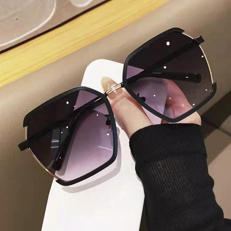 Women  Square Sunglasses for Men Oversized White Tea Original Brand Design Sun Glasses Female Shades Travel Sunshade