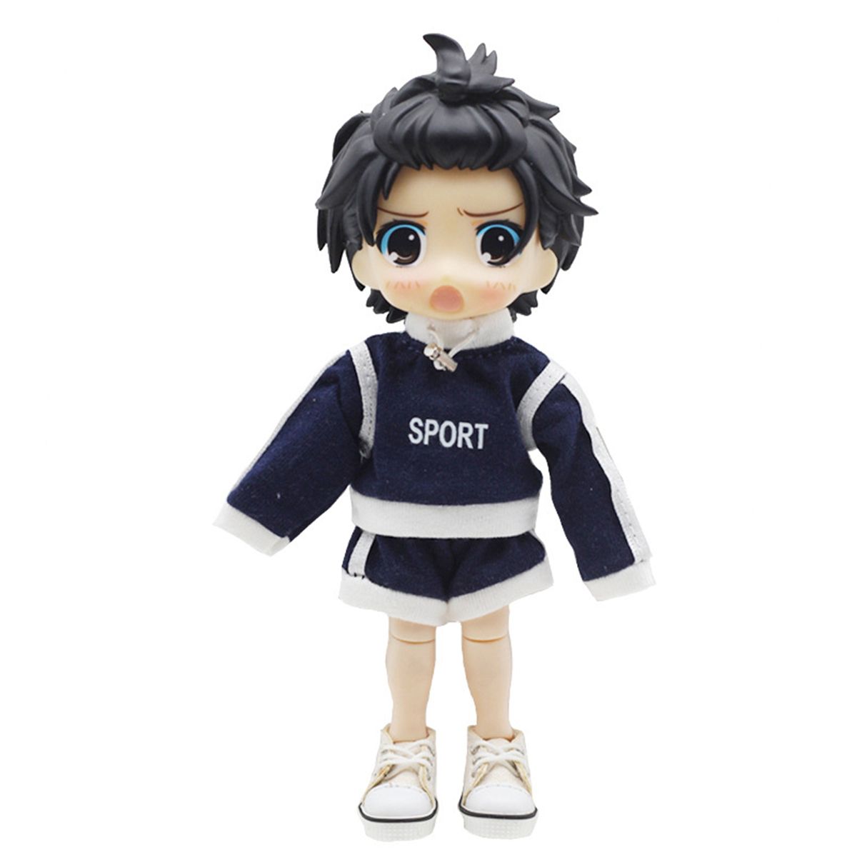 Doll Pullover Cosplay Doll Sweater Trousers Suit Dark Blue