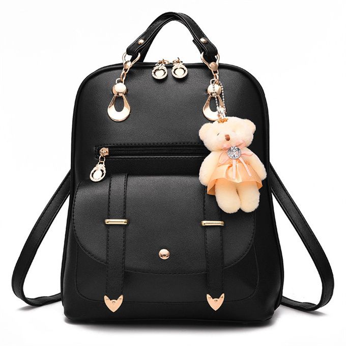 Ladies Backpack Handbag Ladies Satchel - Black