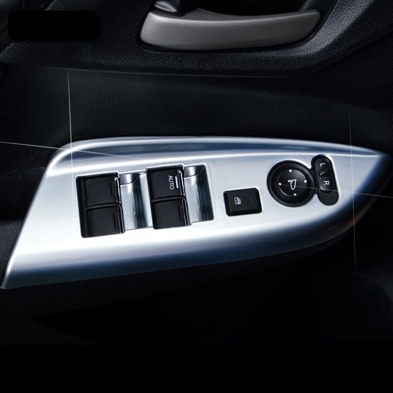 For Honda FIT JAZZ 2014-2018 Accessories Car Door Window Glass Lift Control Switch Panel Cover Trim Car Styling ABS Carbon/Matte