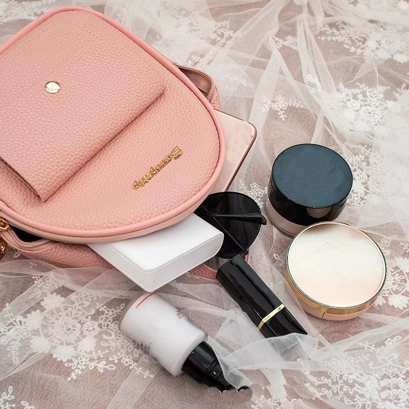 Ladies Small Backpack Female Bags Pink
