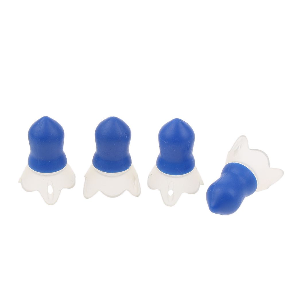 2 Pairs Reusable Soft Silicone Earplugs For Airplane Air Pressure