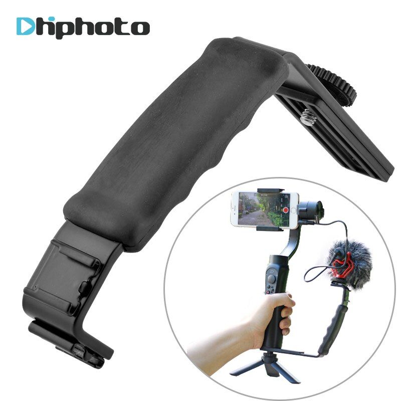 Smooth Q 4 Mic Stand L Bracket Camera Handle Grip For