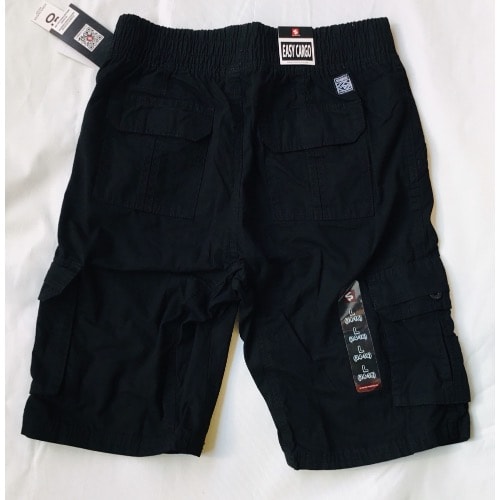Older Boys Easy Cargo Shorts - Black