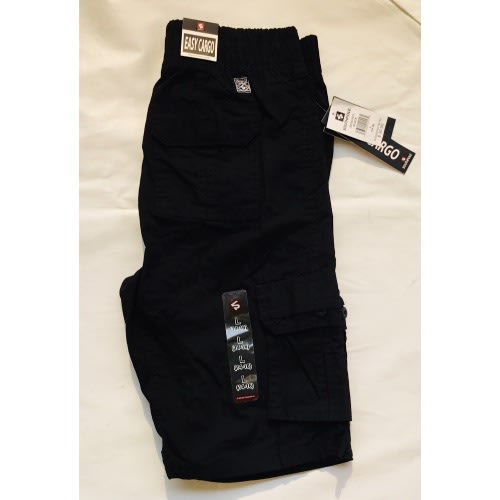 Older Boys Easy Cargo Shorts - Black
