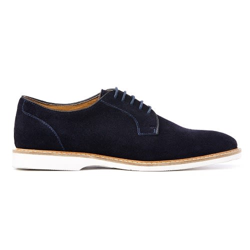 Men's Navy Suede Shoe