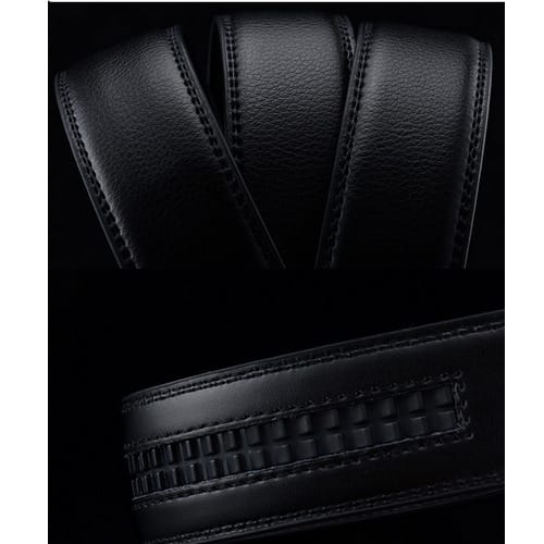 Men's Automatic Leather Belt- Black