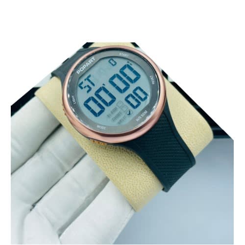 Popart Digital Wristwatch - Black & Gold