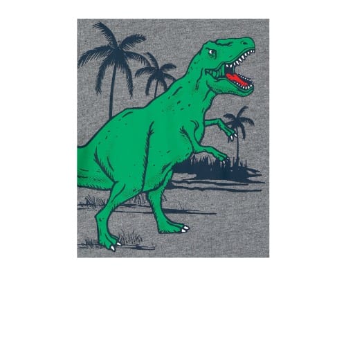 2 In 1 Boys Dinosaur Car Speed Graphic Hooded Long Sleeve Tshirt