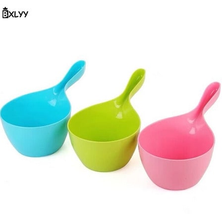 Long Handle Water Scoop Bowl X 12pcs
