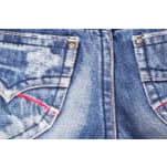 Ladies Designer Bumshort-blue