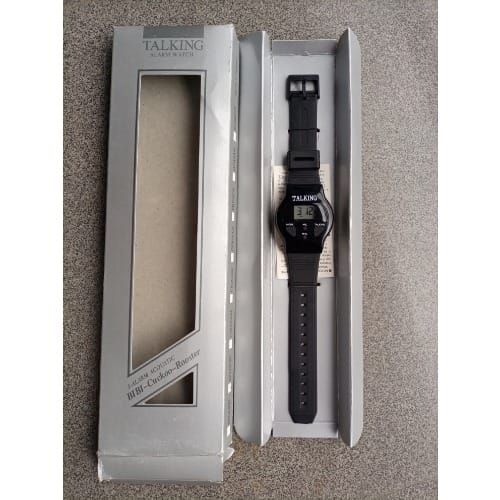 Talking Alarm Watch - Black