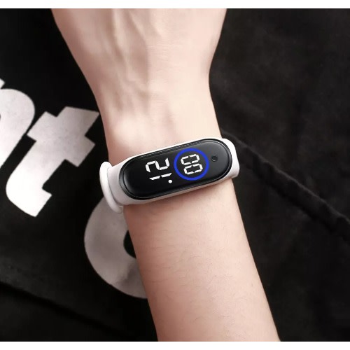 Touch Screen LED Sports Watch - White