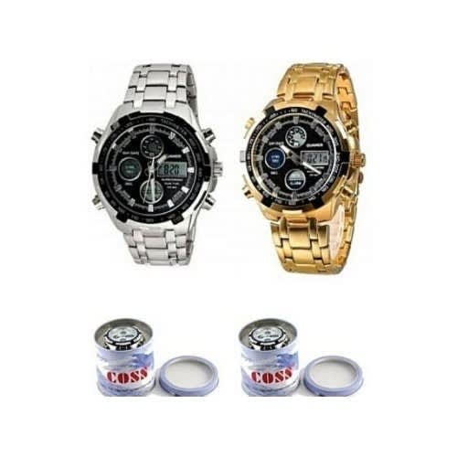 Men's 2 In 1 Chronograph Digital Wristwatch-
