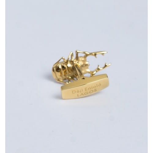 Scarab Beetle Cufflinks - Gold