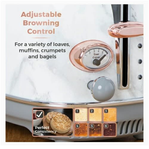 Bottega 2 Slice Toaster With Removable Crumb Tray - 810w