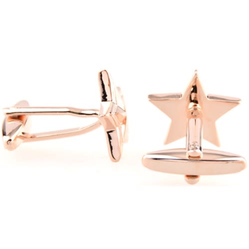 French Golden Star Men's Cufflinks- With Gift Box