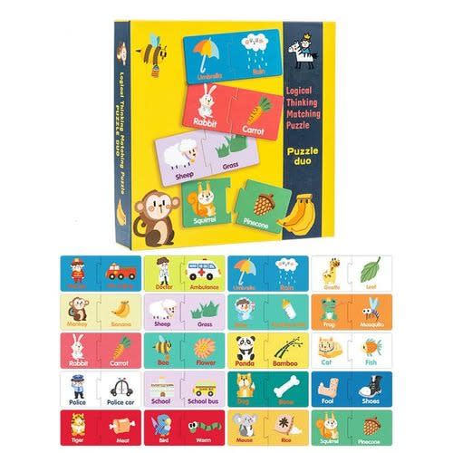 Kids Montessori Cognitive Matching Puzzle - Logical Thinking